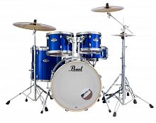 Pearl EXX725/C717 ударная установка из 5-ти барабанов, цвет High Voltage Blue + стойки и тарелки