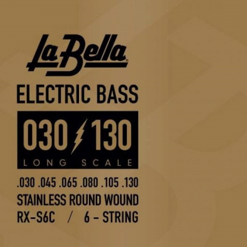 LA BELLA RX-S6C струны для 6-стр. бас-гитары (030-045-065-080-105-130), сталь фото 2