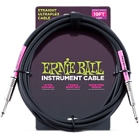 Ernie Ball 6048 кабель инструментальный 3 метра черный