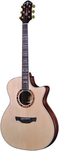 CRAFTER STG G-22ce электроакустическая гитара, верхняя дека Solid ель, корпус черное дерево