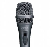 Carol AC-910S Микрофон вокальный динамический кардиоидный c выключателем, 50-15000Гц, AHNC, с держат