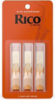 D'ADDARIO WOODWINDS RJA0315 RICO, 3 PAK, ALTO SAX, 1.5 трости для альт саксофона, размер 1.5, 3 шт