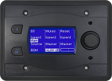 BSS BLU-10-BLK Черный настенный "Touch screen" программируемый контроллер. Контроль и питание PS48POE (Ethernet) или 999-PSU (24VDC).
