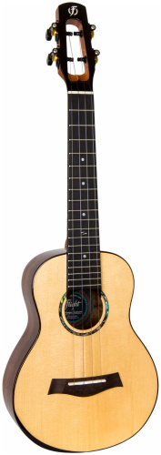 FLIGHT VOYAGER CONCERT EQ-A укулеле концерт с активным звукоснимателем,ALL SOLID ель/акация, чехол фото 6