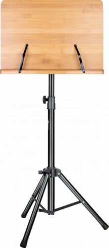 Lux Sound MUS016 Пюпитр оркестровый, деревянная подставка, высота 80-150см, ширина 39см, высота 28см, закругленные углы. Размеры в сложенном виде: 44*