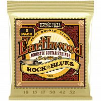 ERNIE BALL 3008 набор из 3х комплектов для акуст.гитары Earthwood Rock&Blues 80/20 (10-52)