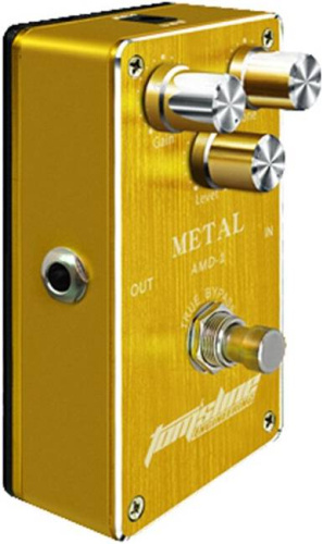 TOMSLINE AMD-1 Педаль эффектов Metal Distortion, питание от БП и батареи 9в фото 2