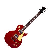 REDHILL LPX200/TRD эл.гитара, Les Paul, H+H, 2V/2T/3P, клен/окоуме, цвет полупрозрачный красный