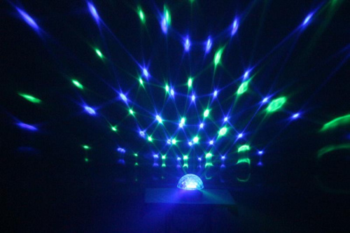 Led Star Disco Ball Эффект светодиодный "кристальный магический шар", 6х1Вт RGBAWP фото 6