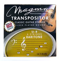 Magma Strings GCT-BARI Струны для классической гитары 1B 2#F 3D 4A 5E 6B нестандартный строй, Серия: Transpositor, Обмотка: посеребрёная.