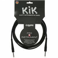 KLOTZ KIK3,0PPSW готовый инструментальный кабель, длина 3м, разъемы KLOTZ Mono Jack (прямой-прямой), цвет черный