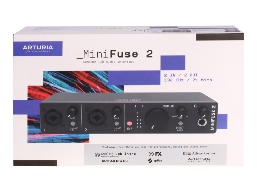 Arturia MiniFuse 2 Black USB аудио интерфейс фото 13