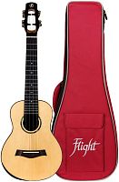 FLIGHT VOYAGER CONCERT EQ-A укулеле концерт с активным звукоснимателем,ALL SOLID ель/акация, чехол