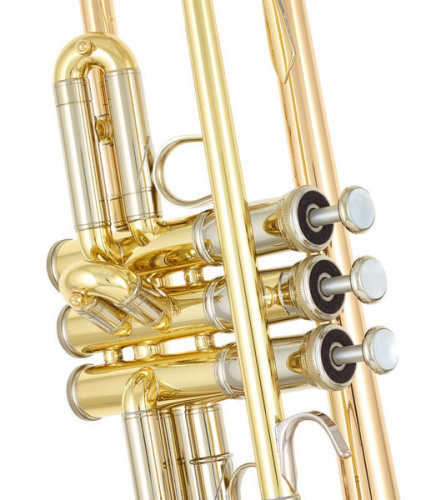 Yamaha YTR-8335G труба Bb профессиональная, тяжёлая, gold brass bell, чистый лак фото 4