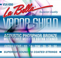 LA BELLA VSA1050 Vapor Shield Acoustic Extra Light 10-50 струны для акустической гитары с покрытием
