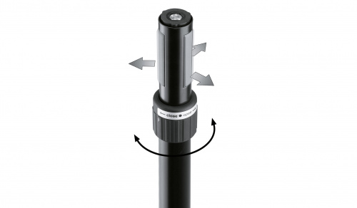 K&M 21366-014-55 Ring Lock соединительная стойка для АС, высота от 950 до 1,370 мм, труба диам. от 35 до 38 мм фото 2