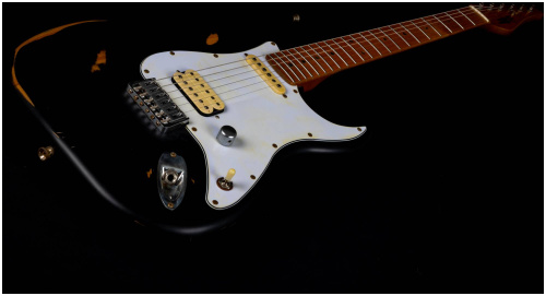 JET JS-800 Relic BK электрогитара, Stratocaster, корпус липа, HS, цвет Relic BK фото 11