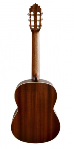 MANUEL RODRIGUEZ CABALLERO 11 классическая гитара, цвет натуральный глянцевый, верхняя дека массив кедра, нижняя дека и обечайка бубинга, накладка гри фото 2