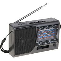 RITMIX RPR-151 ФМ радио восьмидиапазонное (ФМ: 64-108 МГц), СВ, КВ1-6, MP3 плеер c микро SD карт памяти или USB флэш памяти, встроенный аккумулятор (т
