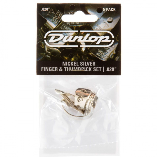 Dunlop 33P020 Nickel Silver Fingerpick 5Pack когти, толщина 0.2 мм, 5 шт.
