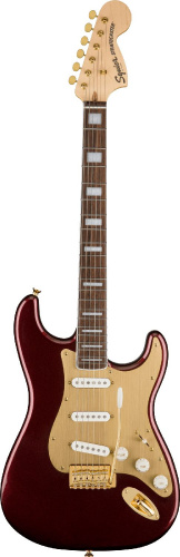 SQUIER 40th ANN Stratocaster LRL Ruby Red Metallic электрогитара, цвет красный