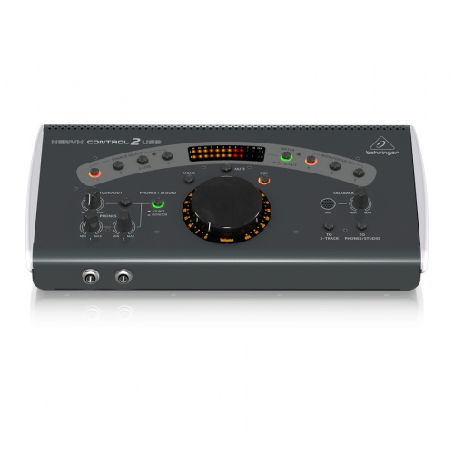 Behringer CONTROL2USB студийный контроллер для мониторов, USB-аудио, 4 стерео-входа, 3 стерео-выхода на мониторы, 2 на наушники, микрофон фото 2