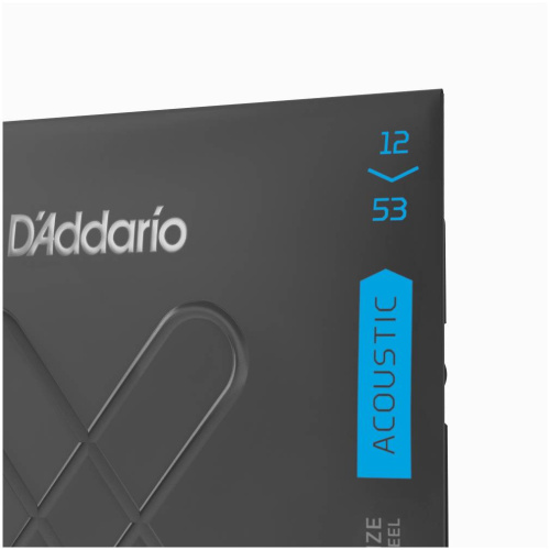 D'ADDARIO XTAPB1253 SET ACOUS XT PHOS BRZ LIGHT струны с покрытием XT для акустической гитары, 12-53 фото 2