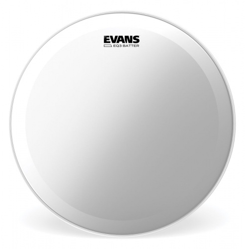 Evans BD18GB3 EQ3 Clear 18" Пластик для бас барабана прозрачн. двойной с двумя демп. кольцами
