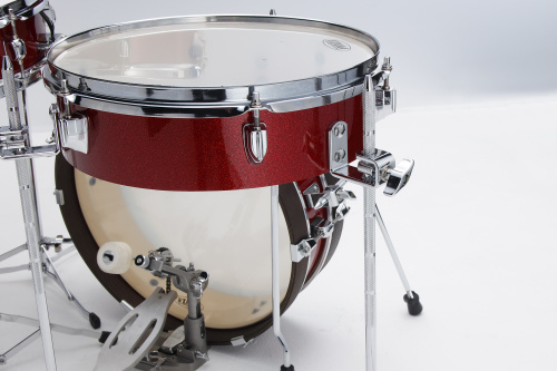 TAMA LJK48P-BRM CLUB-JAM PANCAKE KIT ударная установка из 4-х барабанов, цвет искрящееся жженый красный, материал тополь, (18"x4 фото 3