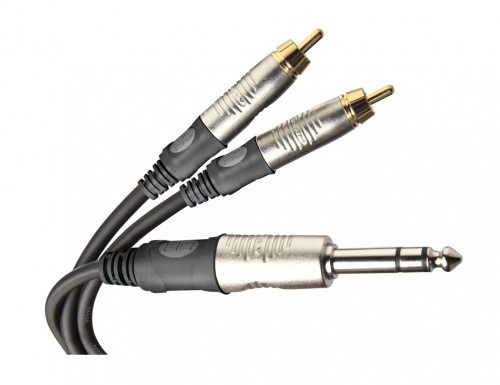 Die HARD DHT530 Проф. аудио кабель, стерео джек — 2х RCA, длина 1.8 м