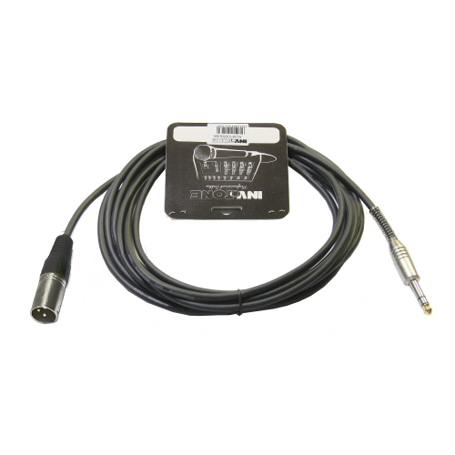 Invotone ACM1005S/BK Микрофонный кабель, длина 5 м, Джек 6,3 стерео —XLR3M (черный)