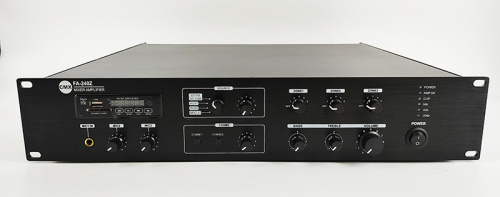 CMX Audio FA-240Z Микшер усилитель, 3 зоны с отдельным контролем громкости, 240ватт, встроенный Mp3 плеер USB и SD, FM тюнер Bl фото 2