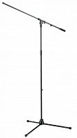 K&M 21021-300-55 микрофонная стойка-журавль типа overhead, выс. от 1,120 до 2,010 мм, дл. 1,065 мм, сталь, чёрная