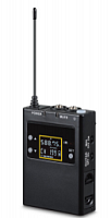 FBW KT-60 портативный передатчик, 512-537МГц, 50Гц-13кГц, 5/10мВт, 2xAA, петличный микрофон в комплекте, инструментальный/линейный вход, совместимость