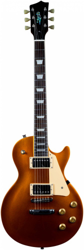 JET JL-500 GD электрогитара, Les Paul, корпус красное дерево, HH, цвет золотой