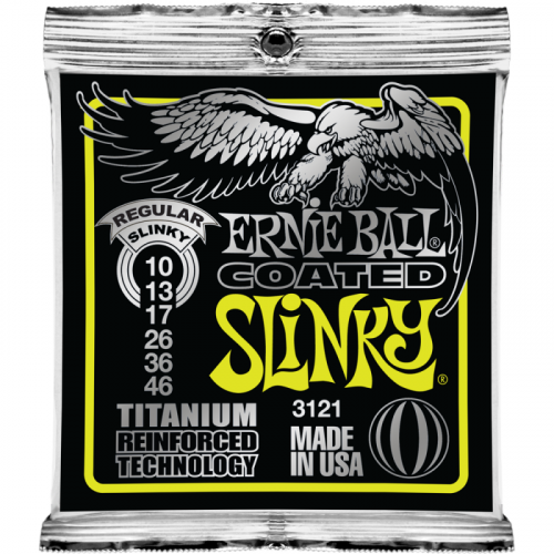 Ernie Ball 3121 струны для эл.гитары Titanium RPS Regular Slinky (10-13-17-26-36-46)