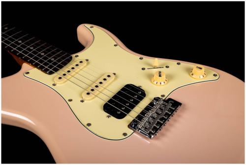 JET JS-400 PK R электрогитара,Stratocaster, корпус липа, 22 лада, HSS, tremolo, цвет PK фото 8