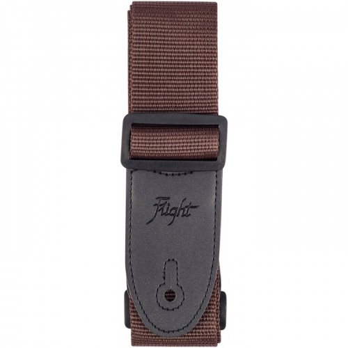 FLIGHT FSG-100BR ремень для акустической и электрогитары, цвет коричнеый фото 3