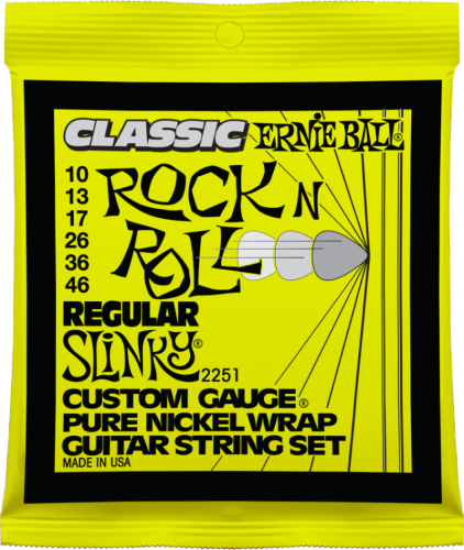 Ernie Ball 2251 струны для эл.гитары Classic Pure Nickel Regular Slinky (10-13-17-26-36-46)