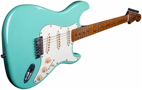 JET JS-300 SFG электрогитара, Stratocaster, корпус липа, 22 лада,SSS, tremolo, цвет Sea Foam Green фото 3