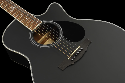 KEPMA A1CE Black Matt электроакустическая гитара, цвет черный, в комплекте 3м кабель фото 5