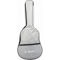 TERRIS TGB-A-01GRY чехол для акустической гитары, без утепления, 2 наплечных ремня, цвет серый