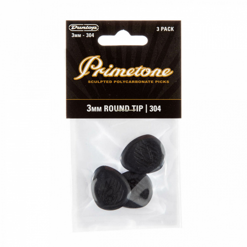 Dunlop Primetone Classic Round Tip 477P304 3Pack медиаторы, круглый кончик, 3 мм, 3 шт. фото 4