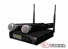 VOLTA US-2 (505.75/622.665) Микрофонная радиосистема с двумя ручными динамическими микрофонами UHF