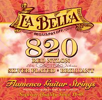 LA BELLA 820 Flamenco красный нейлон, обм. серебро