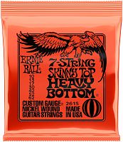 ERNIE BALL 2615 струны для 7стр. эл.гитары Nickel Wound Skinny Top Heavy Bottom Slinky 7 (10-62)
