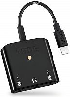 RODE SC6-L кабель-адаптер с разъёмами Lightning Connector для Apple iOS на 2 микрофонных 3,5 мм джек