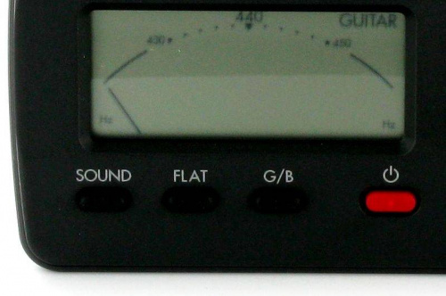 KORG GA-1 цифровой тюнер для гитары/бас-гитары. Жидкокристаллический псевдо-стрелочный дисплей с повышенным разрешением и точностью. Эксклюзивный режи фото 14