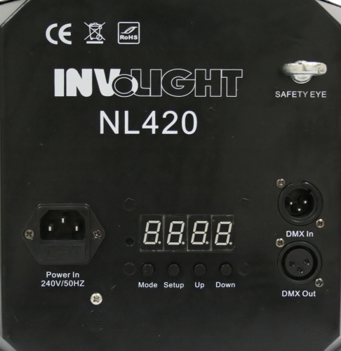 Involight NL420 LED световой эффект, 5 шт. по 3 Вт, RGBWY, DMX-512, звуковая актив. фото 2