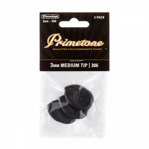 Dunlop Primetone Classic Medium Tip 477P306 3Pack медиаторы, средние, 3 мм, 3 шт. фото 4